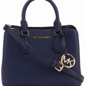 New Michael Kors Camille Small Satchel Pebbled